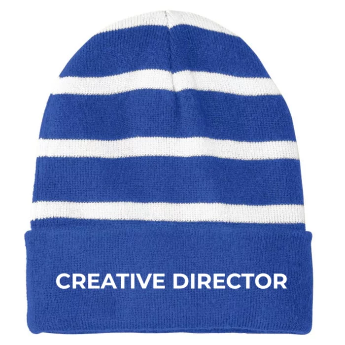 Creative Director Cool Gift Striped Beanie with Solid Band