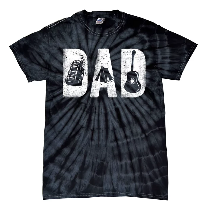 Camping Dad Classic Bold Font FatherS Day Camp Daddy Tie-Dye T-Shirt