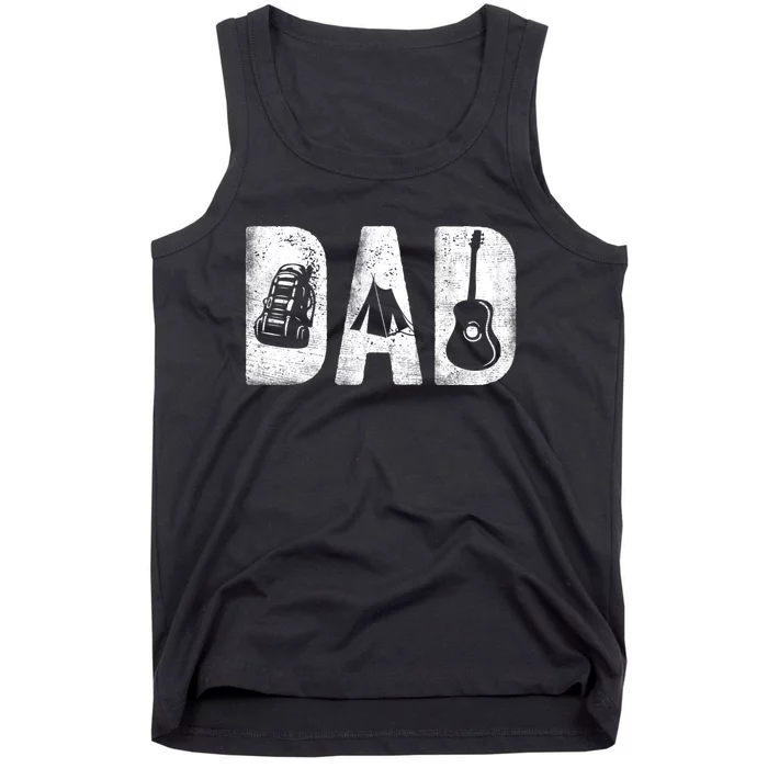 Camping Dad Classic Bold Font FatherS Day Camp Daddy Tank Top