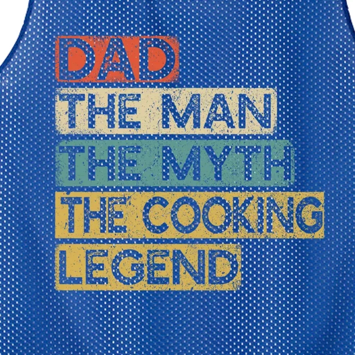 Chef Dad Cooking Legend Home Cook Fathers Day Gift Mesh Reversible Basketball Jersey Tank