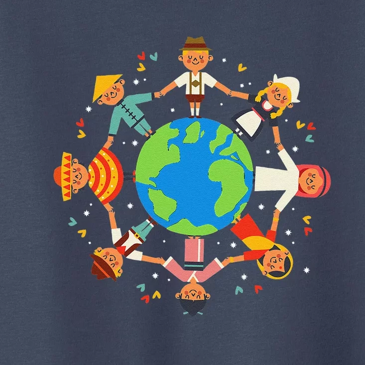 Cultural Diversity Children Around The World Earth Day Gift Toddler T-Shirt