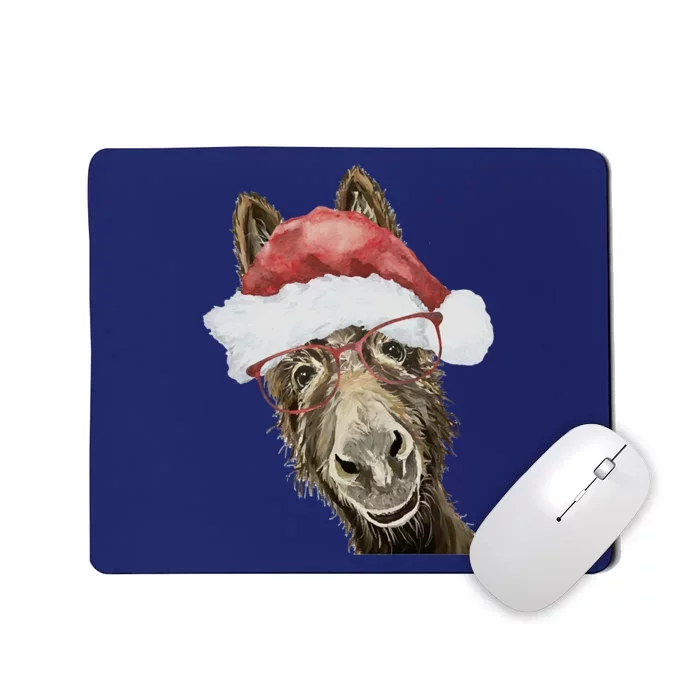 Christmas Donkey, Cute Christmas Donkey Mousepad