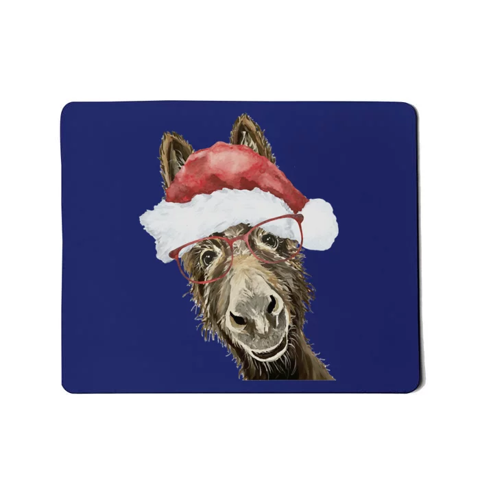 Christmas Donkey, Cute Christmas Donkey Mousepad