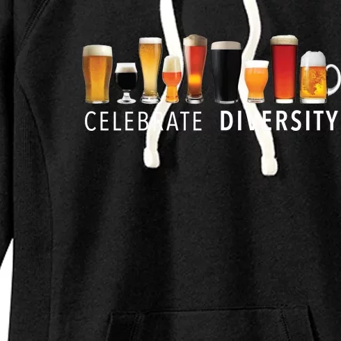 Celebrate Diversity Craft Beer Ing Cool Gift Meaningful Gift Women's Fleece Hoodie