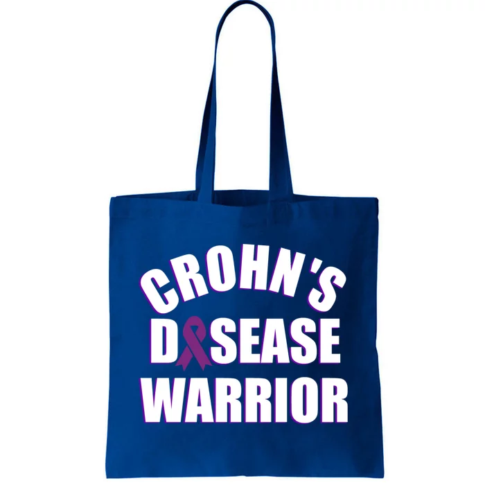 Crohn's Disease Colitis Warrior Survivor Colon Cancer Gift Tote Bag