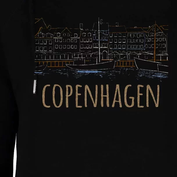 Copenhagen Denmark Womens Funnel Neck Pullover Hood