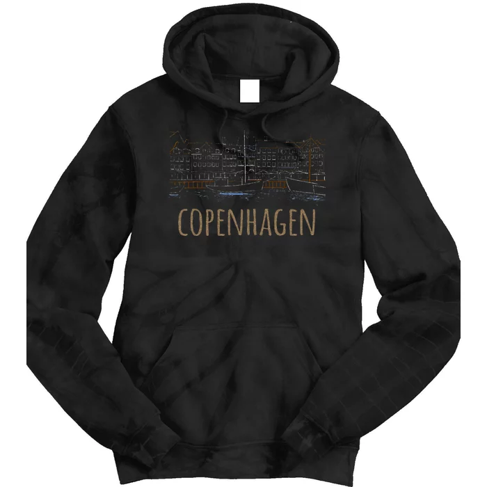 Copenhagen Denmark Tie Dye Hoodie