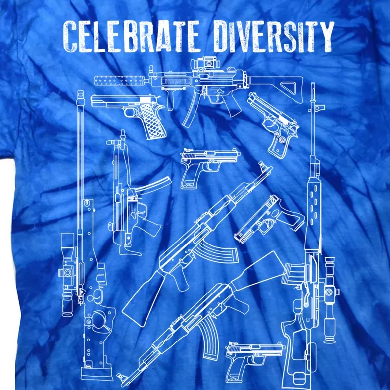 Celebrate Diversity Cute Black Firearm Owners Funny Gift Meaningful Gift Tie-Dye T-Shirt