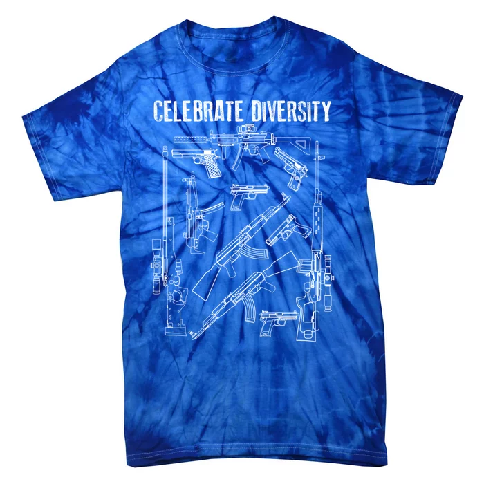 Celebrate Diversity Cute Black Firearm Owners Funny Gift Meaningful Gift Tie-Dye T-Shirt