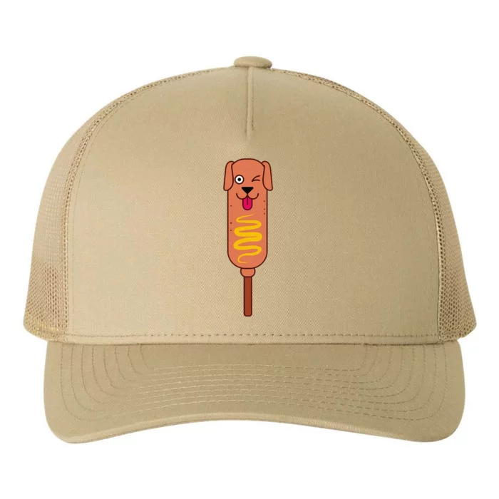 Corn Dog Corndog Lover Yupoong Adult 5-Panel Trucker Hat