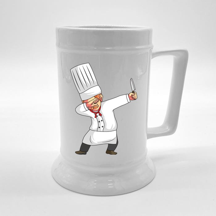 Chef Dabbing Chief Cook Culinary Sous Chef Cuisine Kitchen Front & Back Beer Stein