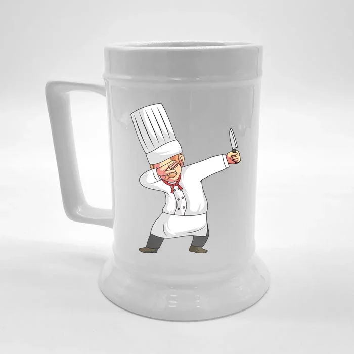 Chef Dabbing Chief Cook Culinary Sous Chef Cuisine Kitchen Front & Back Beer Stein