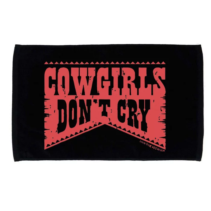 Cowgirl Dont Cry Vintage Western Country Cow Girl Microfiber Hand Towel