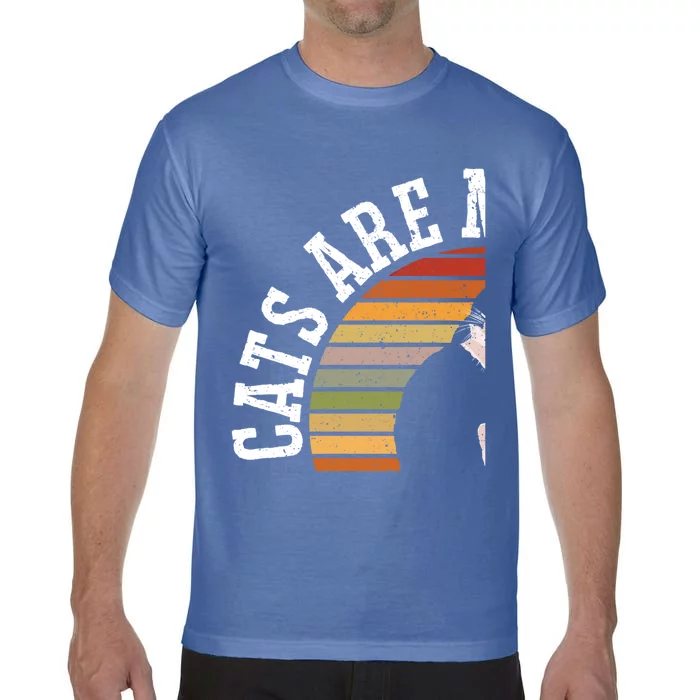 Cat Daddy Catfather Distressed Gift Comfort Colors T-Shirt