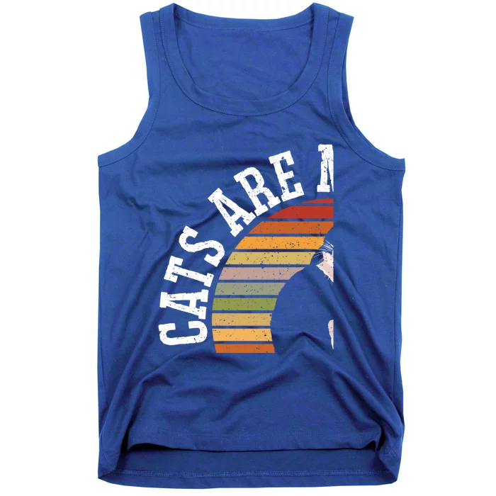 Cat Daddy Catfather Distressed Gift Tank Top