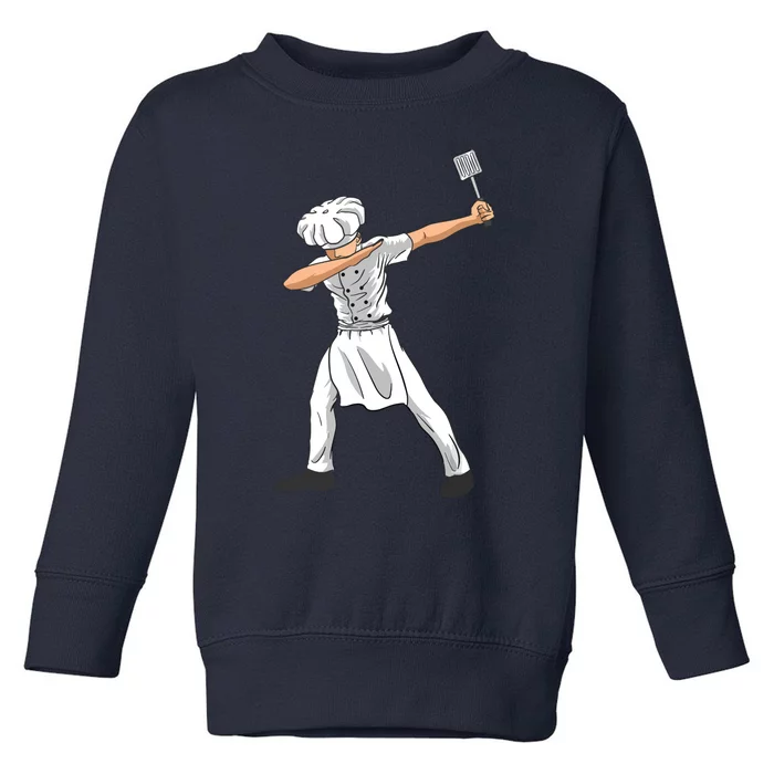 Chef Dabbing Culinary Sous Chef Cuisine Kitchen Chief Cook Toddler Sweatshirt