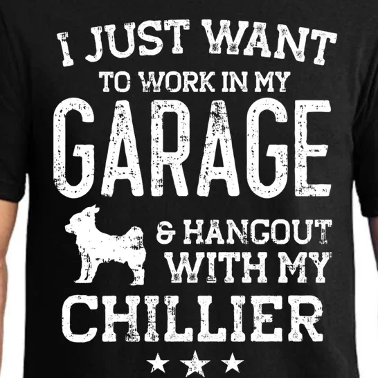 Chillier Dad Car Garage Hangout Gift Pajama Set