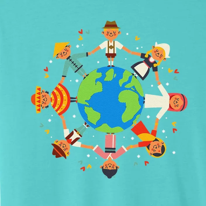 Cultural Diversity Children Around The World Earth Day Copy ChromaSoft Performance T-Shirt