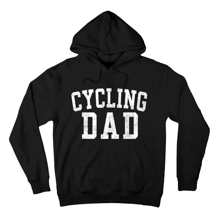 Cycling Dad Classic Bold Font FatherS Day Daddy Hoodie