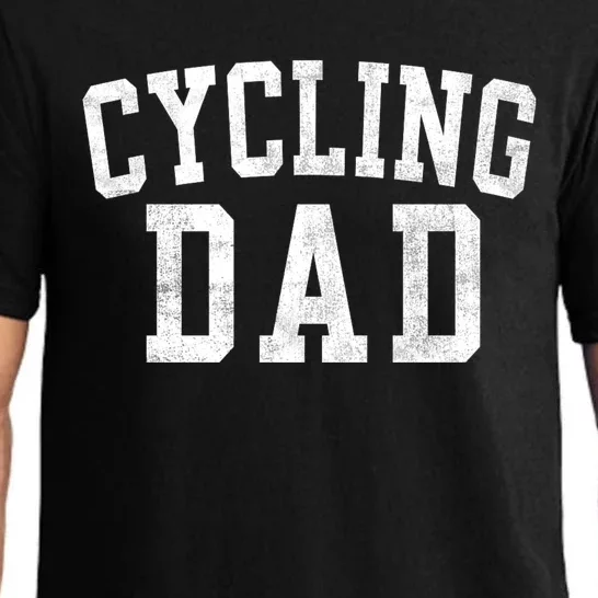 Cycling Dad Classic Bold Font FatherS Day Daddy Pajama Set