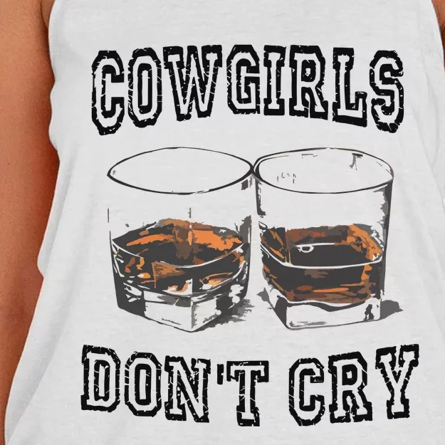 Cowgirls DonT Cry Women's Knotted Racerback Tank