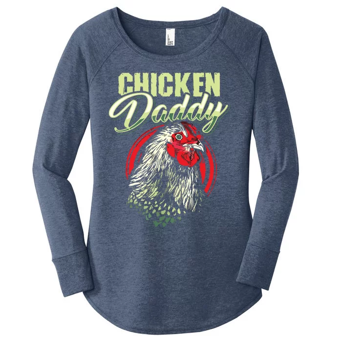 Chicken Daddy Chicken Dad Farmer Poultry Farmer Women's Perfect Tri Tunic Long Sleeve Shirt