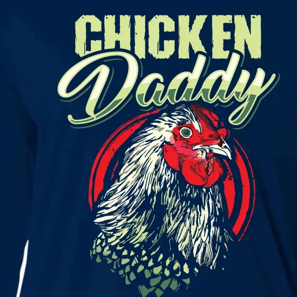 Chicken Daddy Chicken Dad Farmer Poultry Farmer Cooling Performance Long Sleeve Crew