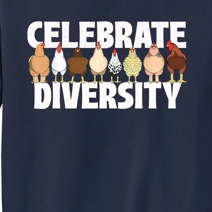 Celebrate Diversity Chicken Lover Farmyard Animal Lover Sweatshirt