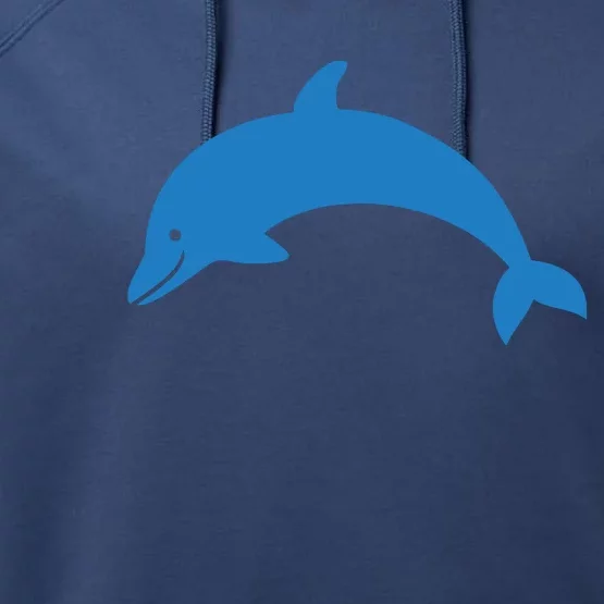 Cute Dolphin Performance Fleece Hoodie