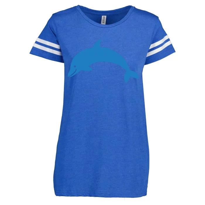 Cute Dolphin Enza Ladies Jersey Football T-Shirt