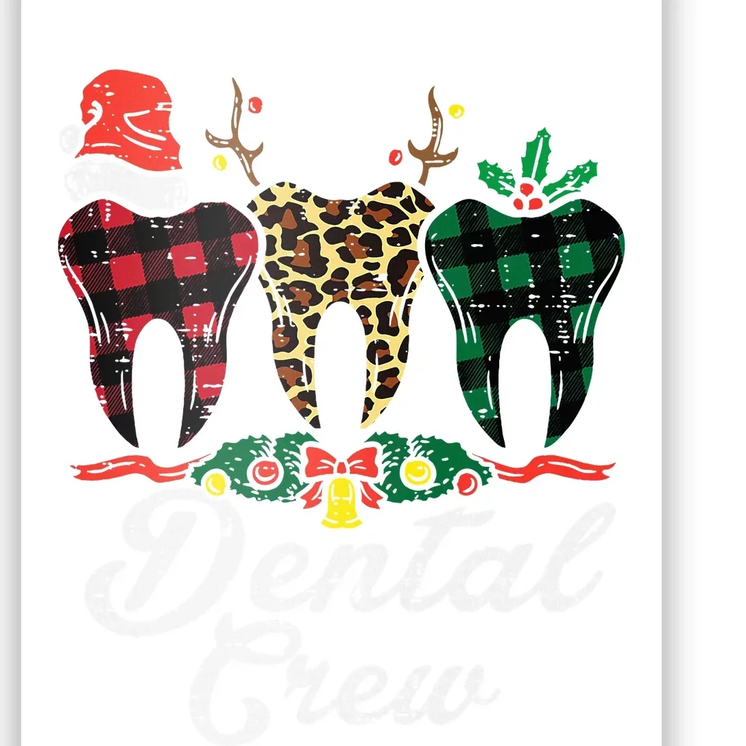 Cheerful Dental Crew Holiday Gift for Dentists Poster