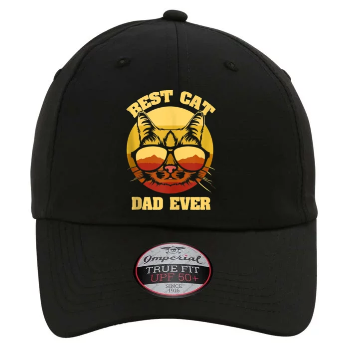 Cat Daddy Cat Lover Gift 80s Retro Best Cat Dad Ever The Original Performance Cap