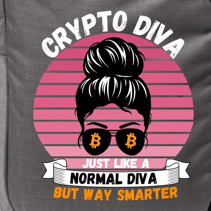 Crypto Diva, Crypto Mom, Plan B, HODL Bitcoin, Blockchain, Crypto Queen Impact Tech Backpack