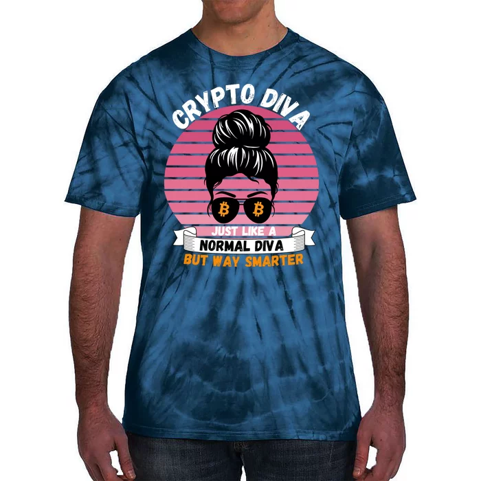 Crypto Diva, Crypto Mom, Plan B, HODL Bitcoin, Blockchain, Crypto Queen Tie-Dye T-Shirt