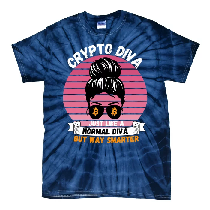 Crypto Diva, Crypto Mom, Plan B, HODL Bitcoin, Blockchain, Crypto Queen Tie-Dye T-Shirt