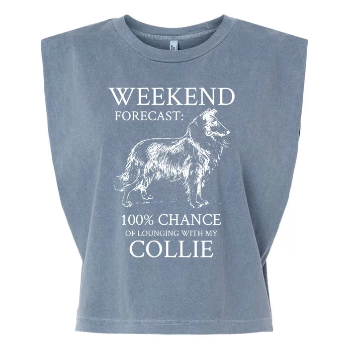 Collie Dog Cool Gift Garment-Dyed Women's Muscle Tee