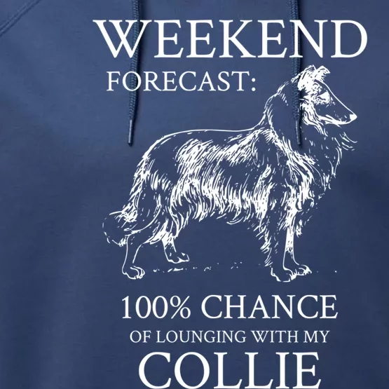 Collie Dog Cool Gift Performance Fleece Hoodie