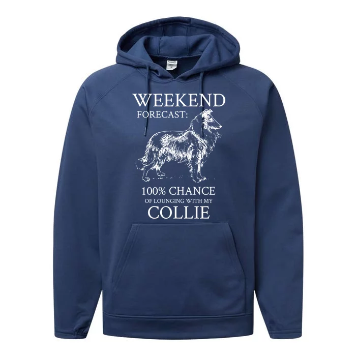 Collie Dog Cool Gift Performance Fleece Hoodie