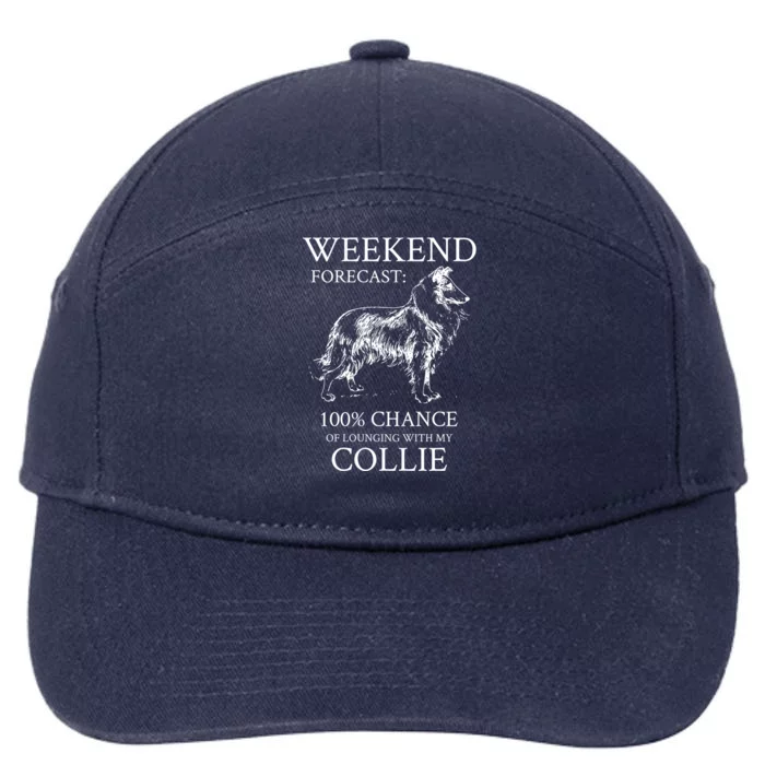 Collie Dog Cool Gift 7-Panel Snapback Hat