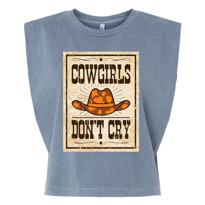 Cowgirls don't cry Horse Garment-Dyed Women's Muscle Tee