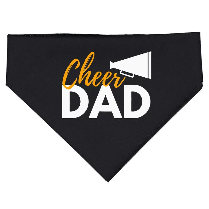 Cheer Dad Cheerleading Cheerleader Dad Cheer Competition USA-Made Doggie Bandana