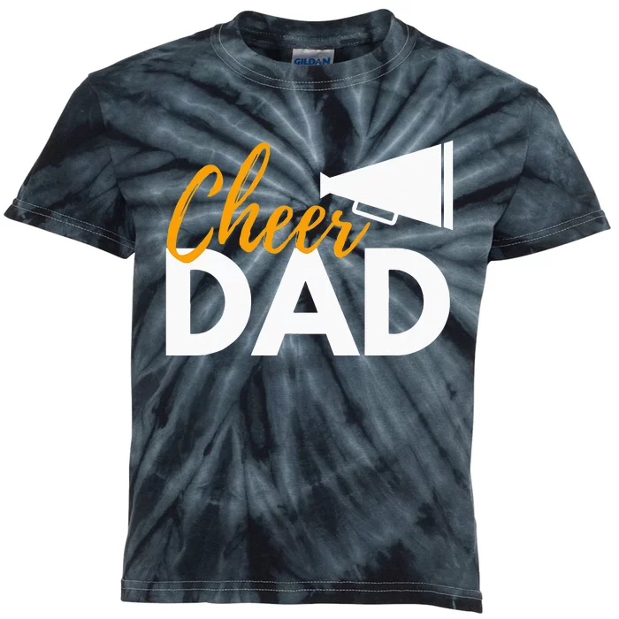 Cheer Dad Cheerleading Cheerleader Dad Cheer Competition Kids Tie-Dye T-Shirt