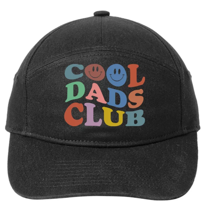 Cool Dads Club Funny Smile Colorful Fathers Day 7-Panel Snapback Hat