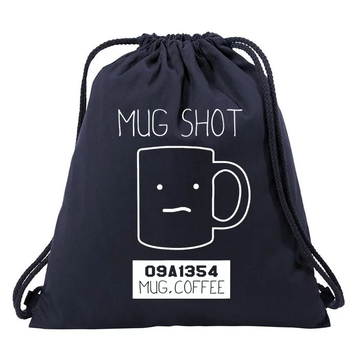 Coffee Drinker Drawstring Bag