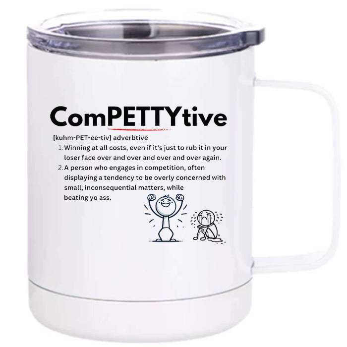 Competitive Design Compettytive Definition Front & Back 12oz Stainless Steel Tumbler Cup