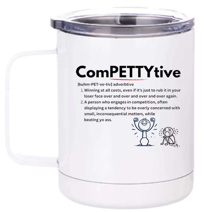 Competitive Design Compettytive Definition Front & Back 12oz Stainless Steel Tumbler Cup