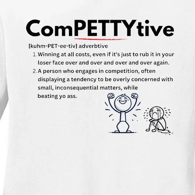 Competitive Design Compettytive Definition Ladies Long Sleeve Shirt