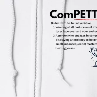 Competitive Design Compettytive Definition Full Zip Hoodie