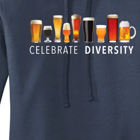 Celebrate Diversity Craft Beer Drinking Women's Pullover Hoodie