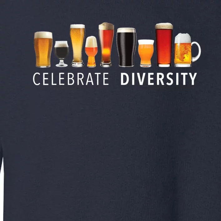 Celebrate Diversity Craft Beer Drinking Toddler Sweatshirt